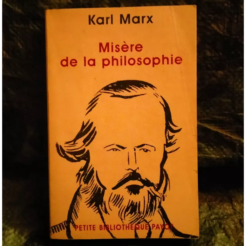 Misère de la philosophie - Karl Marx - Livre