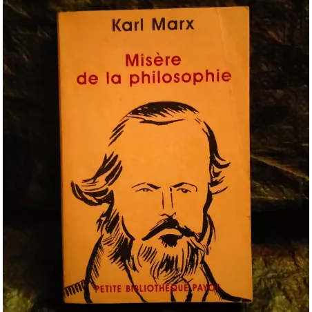 Misère de la philosophie - Karl Marx - Livre