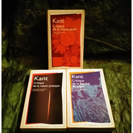Critique de Kant Pack Trilogie 3 Livres