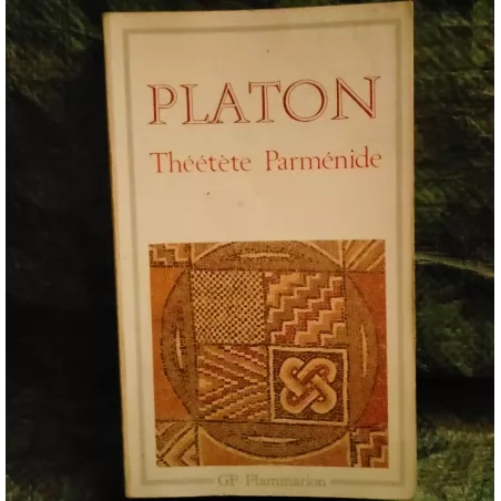 Livre Théétète + Parménide - Platon Flammarion