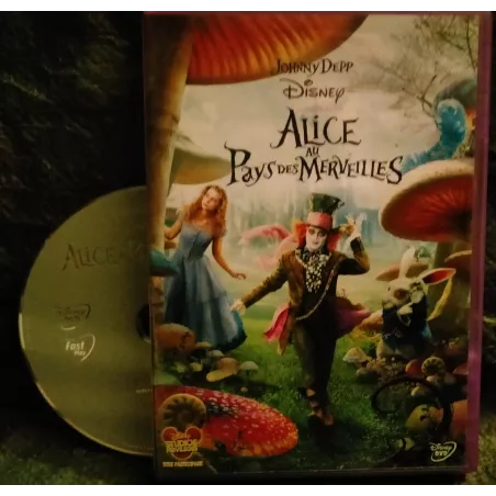 DVD Alice au pays des merveilles - Tim Burton Wasikowska Depp Film 2010 Walt Disney