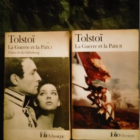 Guerre et Paix 1 et 2 - Tolstoï Pack 2 Livres