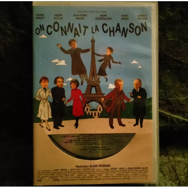 On connait la chanson - Resnais - Jaoui - Dussollier - Wilson - Bacri - Arditi - Azéma  Film Coffret DVD + VHS 1997