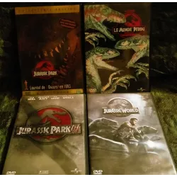 DVD Jurassic Park Quadrilogie 4 Films Spielberg Goldblum Neill Pratt Omar Sy