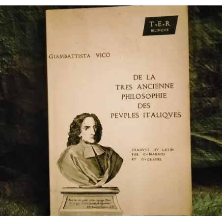 Livre De la très ancienne philosophie des peuples italiques - Giambattista Vico