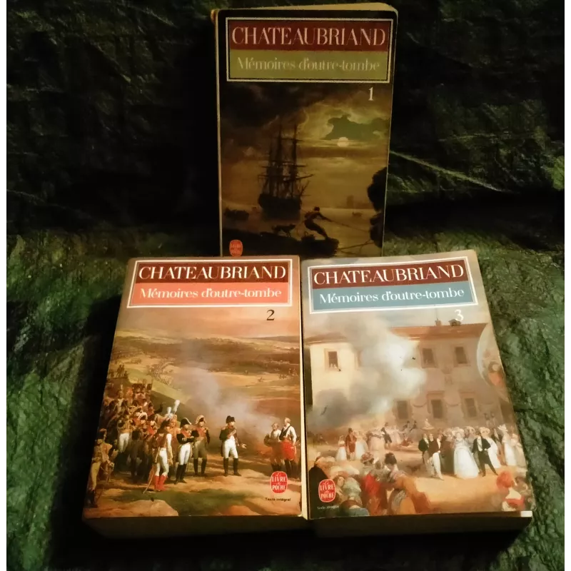 les mémoires d'outre-tombe Pack Trilogie 3 Livres Chateaubriand