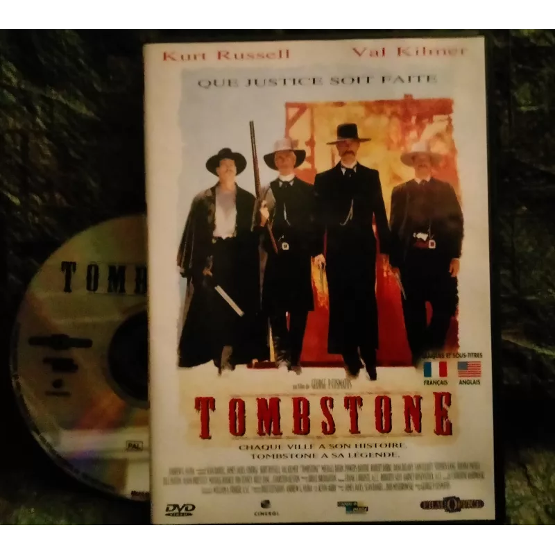 Tombstone - George Pan Cosmatos - Kurt Russell - Val Kilmer Film DVD 1993
