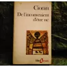 De l'inconvénient d'être né - Cioran Livre