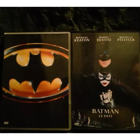 DVD Batman Pack 2 Films Burton Nicholson Keaton Pfeiffer