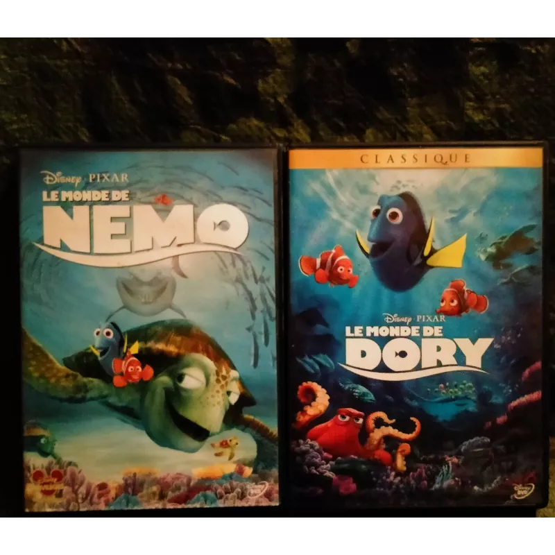 Le monde de Némo + Le monde Dory Pack 2 Films DVD