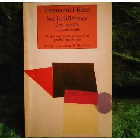 Sur la différence des sexes - Emmanuel Kant Livre