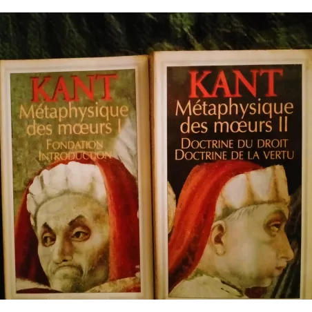 Métaphysique des Moeurs Pack 2 Livres Emmanuel Kant