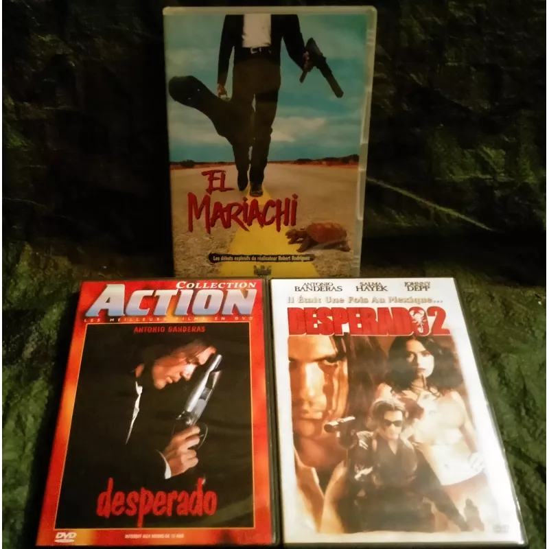 Desperado Pack Trilogie 3 Films DVD Banderas Depp Hayek