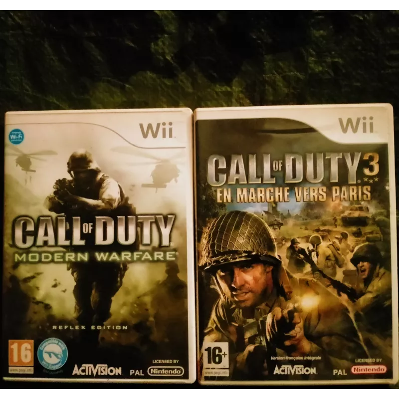Call of Duty Pack 2 Jeux Video Nintendo WII