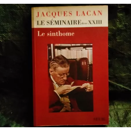 Livre Le Sinthome - Jacques Lacan Seuil Séminaire 23