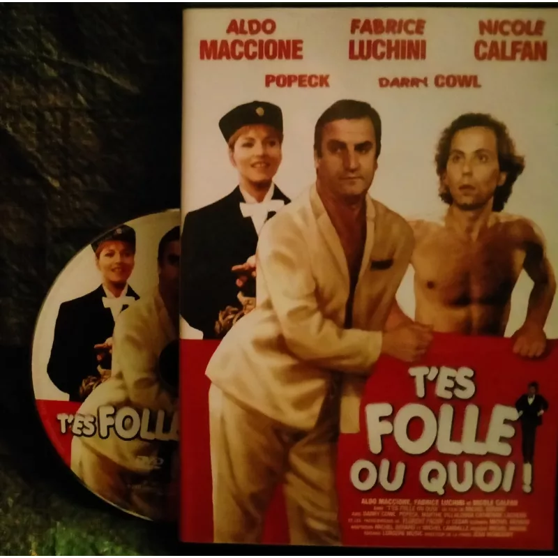 T'es folle ou quoi - Michel Gérard - Aldo Maccione - Fabrice Luchini  Film DVD 1982