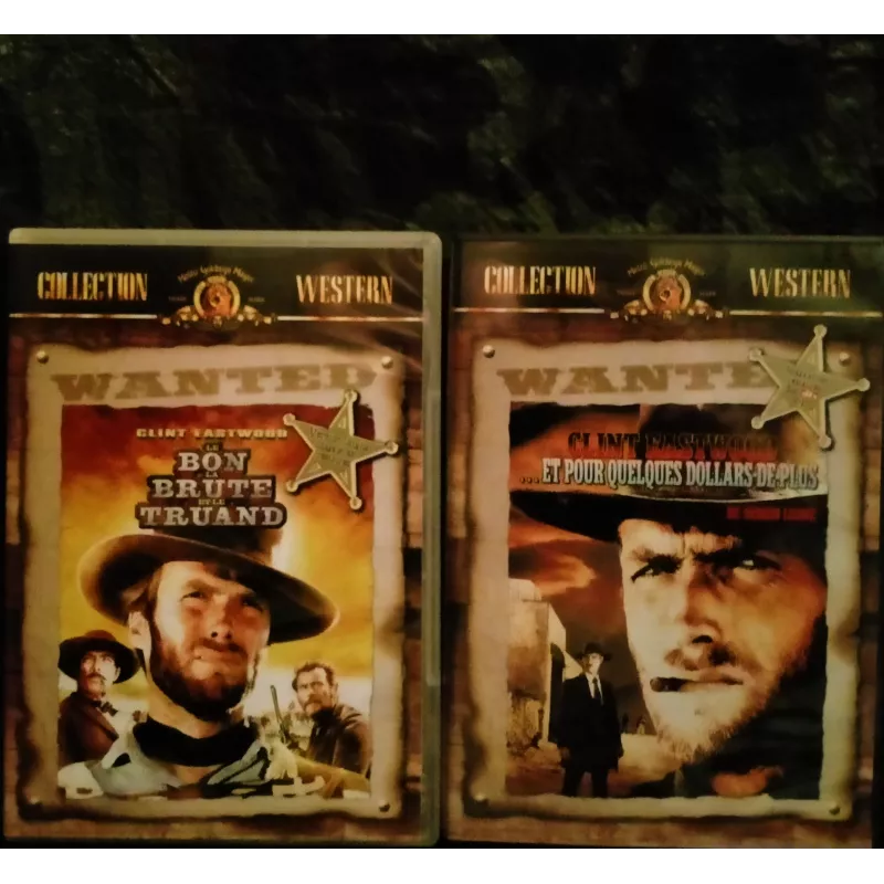 Clint Eastwood Pack 2 Films DVD VF Western Leone