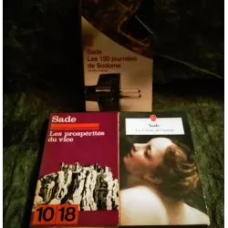 Marquis de Sade Pack 3 Livres Les 120 Journées de Sodome Les prospérités du vice Les crimes de l'amour