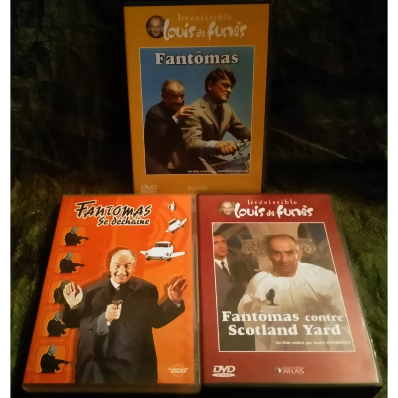 Fantomas Pack Trilogie 3 Films DVD - André Hunebelle - Louis de Funès - Jean Marais  Film DVD 1967