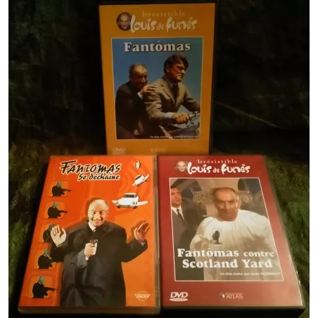 Fantomas Pack Trilogie 3 Films DVD - André Hunebelle - Louis de Funès - Jean Marais  Film DVD 1967