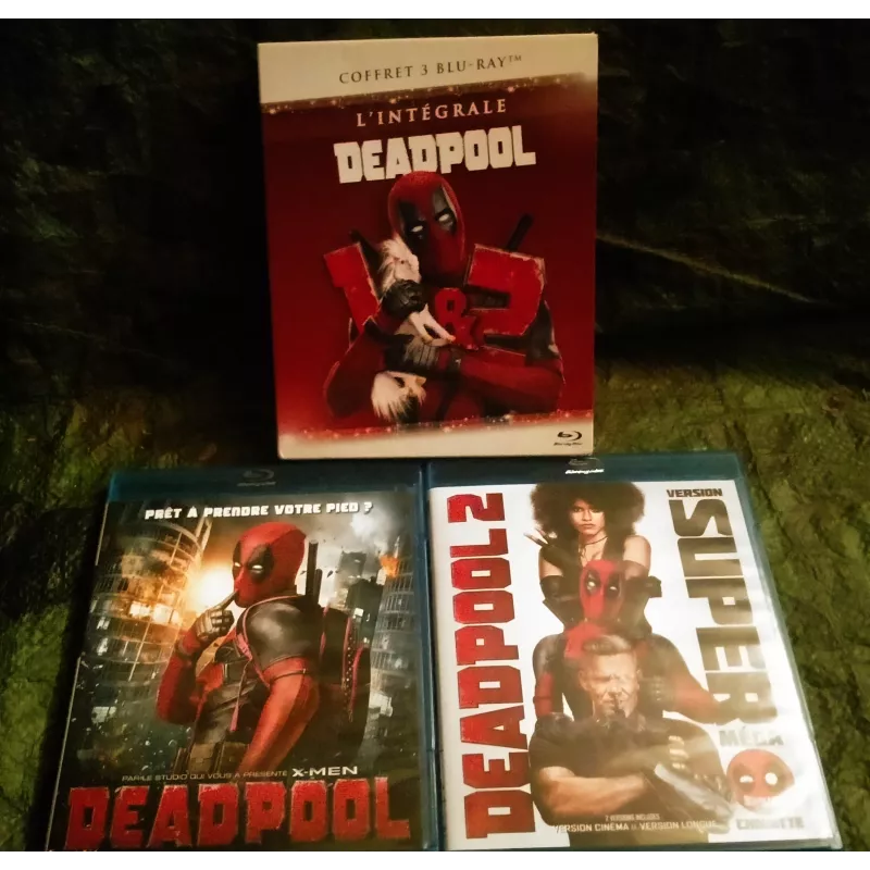 Deadpool 1 et 2 - Coffret 2 Films 3 Blu-ray Ryan Reynolds