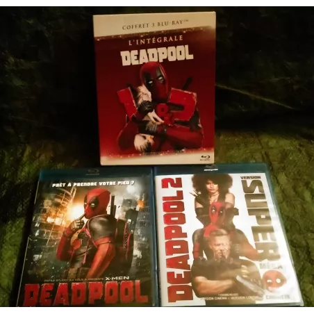 Deadpool 1 et 2 - Coffret 2 Films 3 Blu-ray Ryan Reynolds
