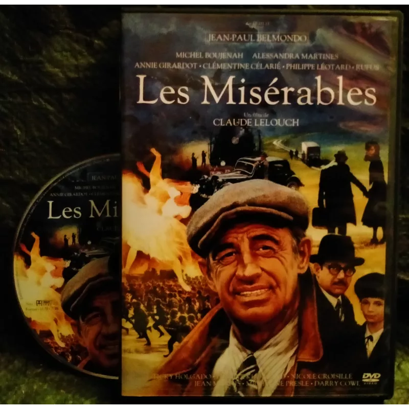 Les Misérables - Claude Lelouch - Jean-Paul Belmondo - Michel Boujenah - Annie Girardot  Film DVD 1995