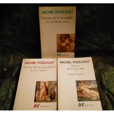 Histoire de la sexualité Pack 3 Livres Michel Foucault