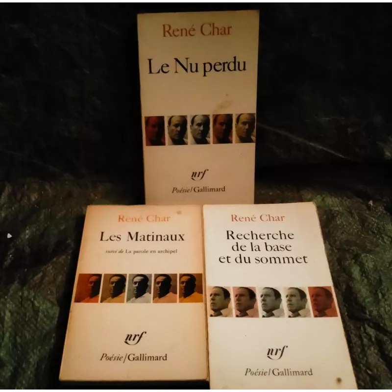 René Char Pack 3 Livres