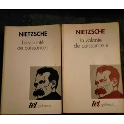 Pack 2 Livres La Volonté de puissance Friedrich Nietzsche Gallimard