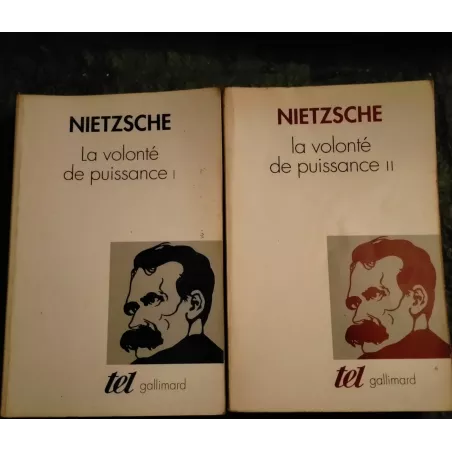 Pack 2 Livres La Volonté de puissance Friedrich Nietzsche Gallimard