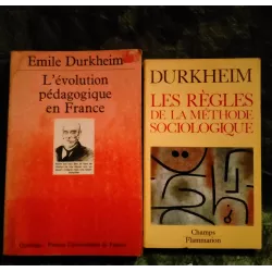 Emile Durkheim Pack 2 Livres