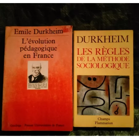Emile Durkheim Pack 2 Livres