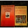 Emile Durkheim Pack 2 Livres