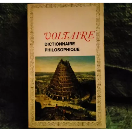 Dictionnaire philosophique - Voltaire  Livre