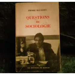 Questions de Sociologie - Pierre Bourdieu  Livre
