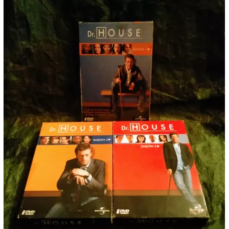 Dr. House - Intégrale de la Saison 1 - 2 - 3 - Pack 3 Coffrets 18 DVD