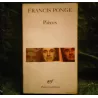 Pièces - Francis Ponge Livre