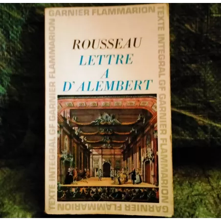 Lettre à d'Alembert - Jean-Jacques Rousseau  Livre