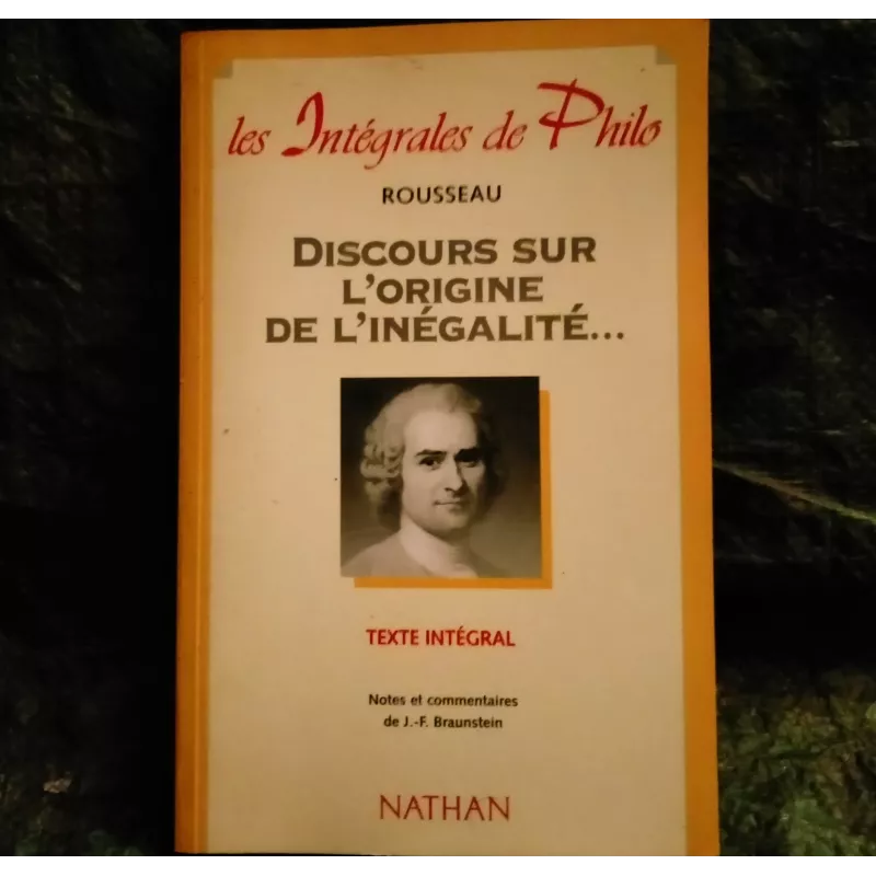 Discours sur l'origine de l'égalité parmi les Hommes - Jean-Jacques Rousseau  Livre