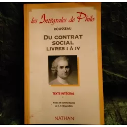 Du contrat social - Jean-Jacques Rousseau Livre