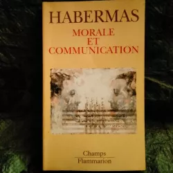 Livre Morale et Communication - Jurgen Habermas