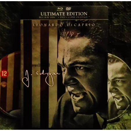 J. Edgar - Clint Eastwood - Leonardo DiCaprio - Naomi Watts  Film Coffret Steelbook Blu-ray + DVD 2011