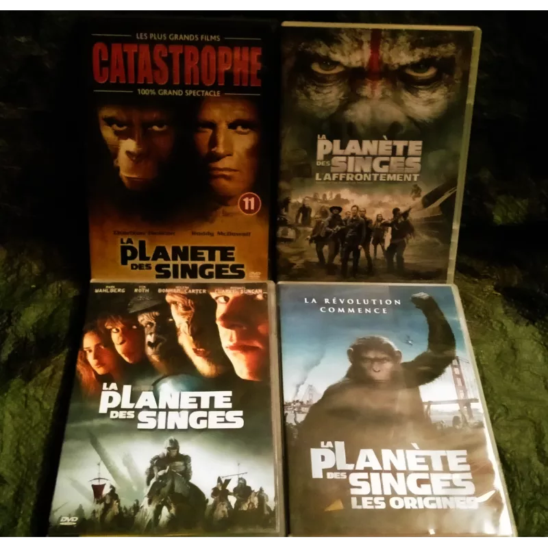 La planète des singes Pack 4 Films DVD