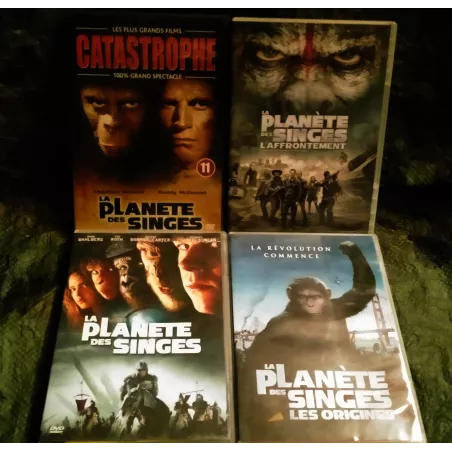 La planète des singes Pack 4 Films DVD