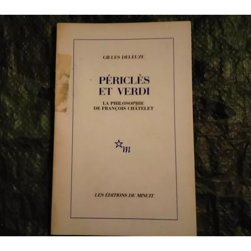 Périclès et Verdi - Gilles Deleuze Livre