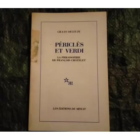 Périclès et Verdi - Gilles Deleuze Livre