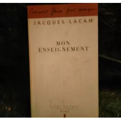 Livre Mon enseignement - Jacques Lacan Seuil