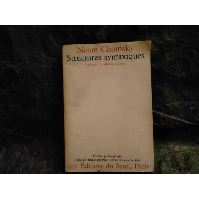 Livre Structures syntaxiques - Noam Chomsky