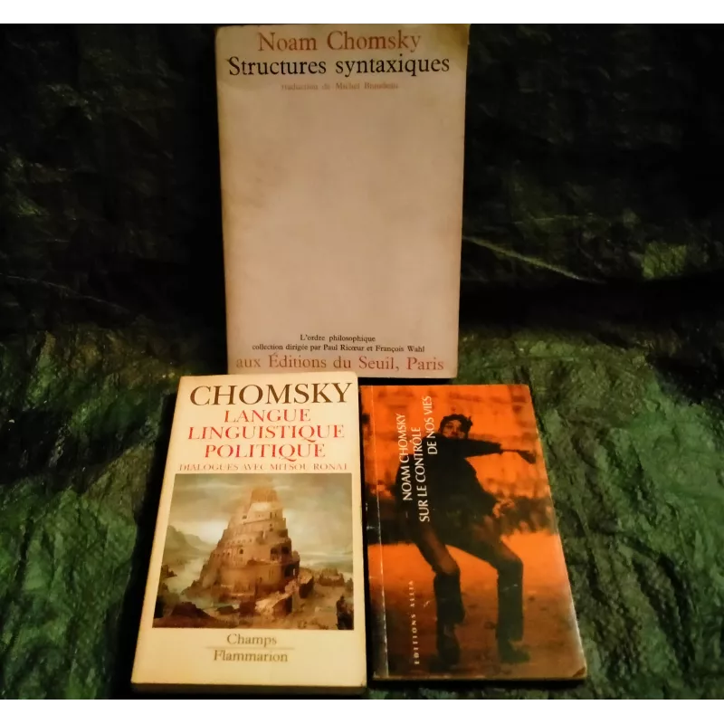 Pack 3 Livres Noam Chomsky
